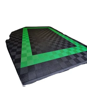 Modular PVC Garage Flooring Mats Colorful Interlocking Design for Car Detailing Shop Workshop Plastic Flooring
