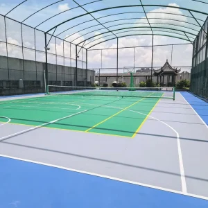 Modular Plastic Steel Padel Tennis Court 12mm Tempered Glass Easy Installation Panoramic Design 20m*10m for Outdoor