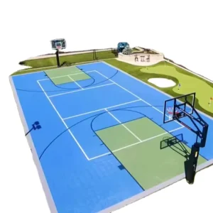 Modular Sports Field Flooring Tiles for Basketball Courts