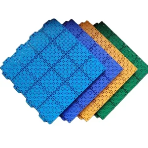 Modular Sports Tile Sports Floor for Outdoor Basketball & Badminton Courts Pickleball Flooring Mat