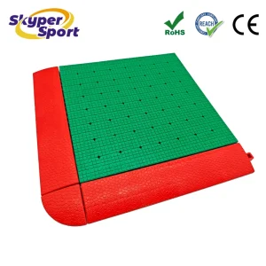 Modular TPE Multi sport Flooring Tiles Flexible Interlocking Tiles for Basketball Volleyball Court with Customized Colors