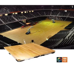 Modular Wood Sports Flooring System Interlocking Portable Basketball Court Prefabricated Multi Purpose Gym Floor