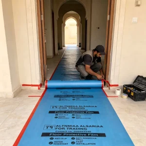 Moisture-Proof Floor Protection Mat, 1.2m Wide Roll, for Wood Floors