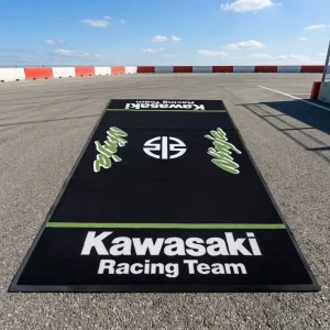 Motorcycle Garage Mat, Oil-Resistant Heavy-Duty Bike Parking Rug, Non-Slip Rubber Backing