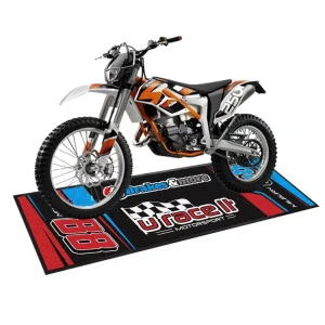 Motorcycle Logo Bicycle Floor Mat