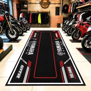 Motorcycle Pit Mat Heavy-Duty Anti-Slip Garage Floor Mat for Workshop
