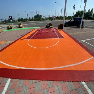Movable Basketball Flooring Quick Installation Outdoor Sports Floor