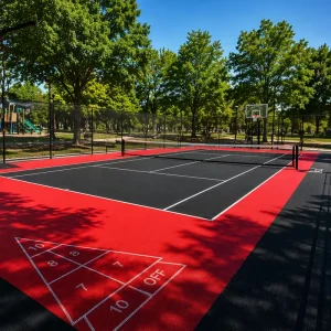 Movable Professional PP Tennis Court Interlocking Floor Tiles Outdoor Sport Flooring