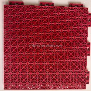 Moveable Outdoor Basketball Badminton Rubber Modular Tiles Square Shape Court Floor Mat Flooring Sports Artificial Grass