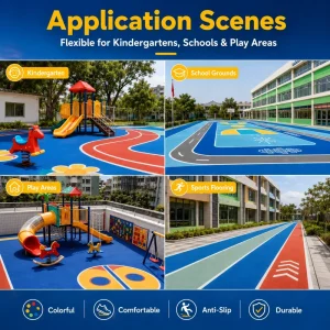 Multi Color EPDM Rubber Granules Elastic Layer Material for Sports Court Playground Infill Soccer Field