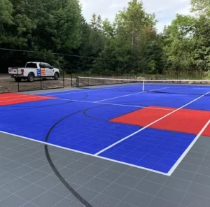 Multi-Color Roller Skating Rink Tiles, Non-Toxic Composite