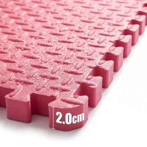 Multi-Colored Foam Flooring Tiles Interlocking EVA Foam Padding Non-Toxic Play Mat for Toddlers, Babies, or Kids