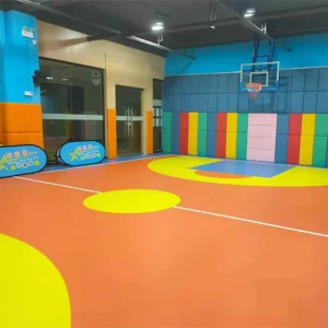 Multi Colors Custom Vinyl PVC Flooring Rolls Sports Floor for Basketball Table Tennis Court Gym Dance Room