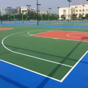 Multi-Layer Plastic Eco-Friendly Shock Absorption Court Flooring for Volleyball Basketball Tennis