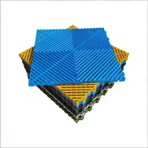 Multi-Purpose Anti-Slip PP Outdoor Vinyl Flooring Click-Interlocking Chevron Garage Workshop Floor Tiles