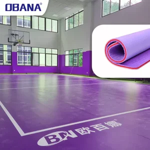 Multi Purpose Court Flooring for Badminton Volleyball Tennis PVC Indoor Sport Flooring High Quality Waterproof Shock Absorption