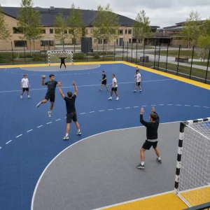 Multi Purpose Handball Sports Flooring Modular PP Tiles for Indoor Gyms Community Halls and Recreation Centers