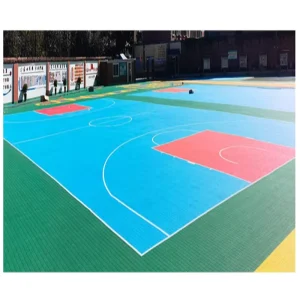 Multi-Purpose Interlocking Sports Flooring Tiles Anti-Slip Basketball Tennis Court Tiles