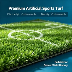 Multi-Sport Artificial Grass Flooring Hockey & Soccer Turf Roll with Shockpad for Gym & Court Construction