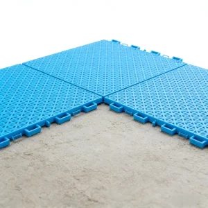 Multi-Sport Flooring Mats Slip-Resistant Wear-Resistant Shock Absorption Eco-Friendly 15mm Thick Plastic