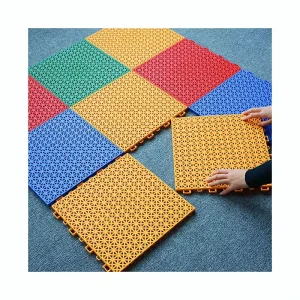 Multi-Sport PP Modular Plastic Flooring Tiles, Non-Slip Outdoor Basketball and Pickleball Courts