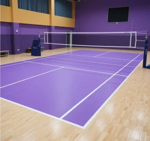 Multi-Sport PVC Flooring for Soccer and Badminton Wear-Resistant Non-Slip