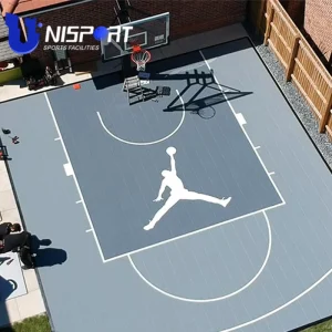 Multi-Sport Plastic Flooring Tiles for Pickleball and Basketball Courts