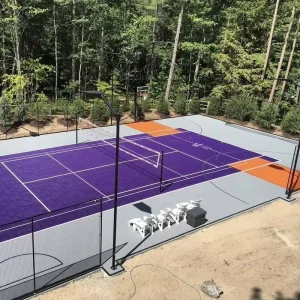 Multi Use Outdoor Sports Court Flooring Tiles Modern Design PP Material Click for Pickleball Basketball PVC Vinyl Court Flooring