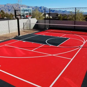 Multi functional FUXUAN FX 02 Plastic Flooring Tiles in 16 Standard Colors for Basketball Volleyball Tennis Courts