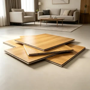 Multi-layer Wood Veneer SPC Floor Stable Rigid Core Real Wood Veneer Top Layer Flooring Factory