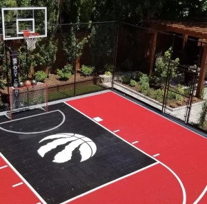 Multi sport Plastic PP Court Tiles with Custom Logo and Lines Shock Absorption Indoor Outdoor Assembled Sports Flooring