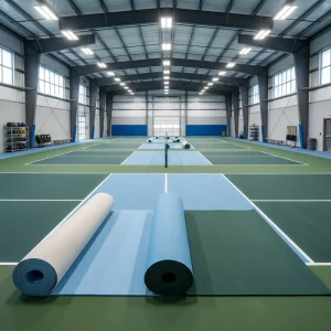 Multi sport Vinyl Pickleball Flooring Indoor 3.0mm Anti Slip Cushioned Synthetic Sports Court Surface