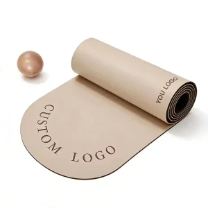 Multidimensional Balance Alignment Coconut Shell Frosted Rubber Arched Oval Yoga Mat