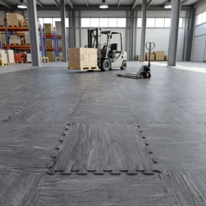 Multiple Thicknesses Are Available for Selection Industrial Interlocking Rubber Floor Tiles Use for Workshop