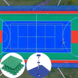 Multipurpose Sport Court Flooring Basketball Interlocking Plastic Outdoor Sport Floor