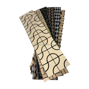 Music Studio Room Decorative Art Perforated MDF Wooden Acoustic Diffuser Soundproofing Wall Sound Wood Acoustic Panels