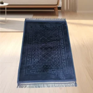 Muslim Thickened 10mm Coral Velvet Embossed Washable Floor Mat Polyester Worship Mat Prayer Carpet Anti Slide