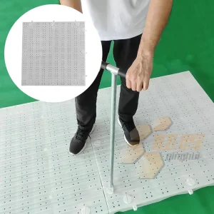 N-02 Industrial Grade Temporary Turf Protection Interlocking Modular Plastic Tiles for Equipment Access
