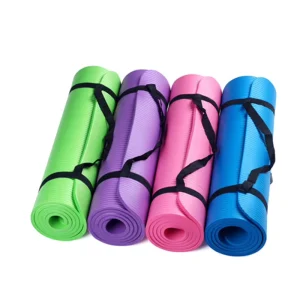 NBR Foam Yoga Mat Thick Non Slip Fitness Exercise Workout Mat for Yoga Pilates Training