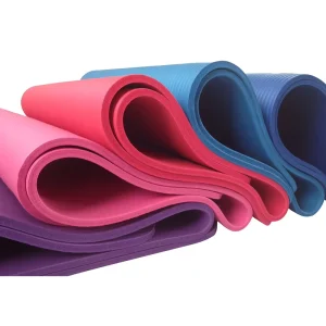 NBR Rubber Yoga Mat Non-Slip Thick Exercise Fitness Gym Mat Custom