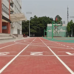 National Stadium Sports Flooring Athletic Tracks for Racing Jogging Full PU System Spraycoat Surface