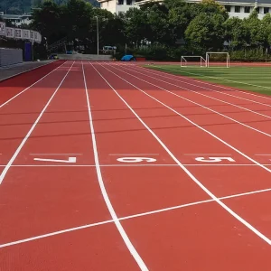 National Stadium Sports Flooring Athletic Tracks for Racing Jogging Full Pu System Spraycoat Surface
