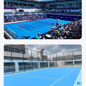National Standard Elastic Acrylic Court Material Indoor Outdoor Tennis Court Construction Environmental Sports Flooring