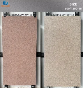 Natural Ecological Granite Look Porcelain Paving Stone 600×1200 18mm Non-Slip for Courtyard Parking Garage