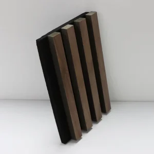 Natural Oak Veneer Finish Acoustic Panel Wooden Slat Wall Perforated Fiber Acoustic Panel