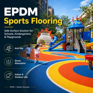 New Design Different Color EPDM Rubber Granule Environment Friendly Flooring for Playground
