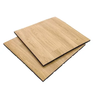 New Design Wood Grain PVC Mats Gym Flooring Shock Absorption Rubber Flooring Composite