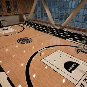 New Indoor Basketball Court With Wooden Sports Flooring Durable Artificial Flooring For Sports & Recreation
