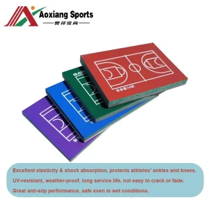 Environmentally Friendly Rubber Floor Suitable for Volleyball Basketball Badminton Courts Shock Absorption Multi functional