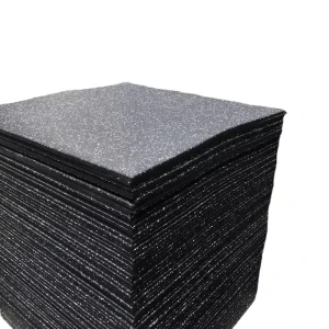 No Toxic Anti Static Black+White 20mm Gym Floor Rubber Sports Fitness Protective Flooring for Indoor